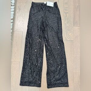 NWT H&M Black Sequin Pants